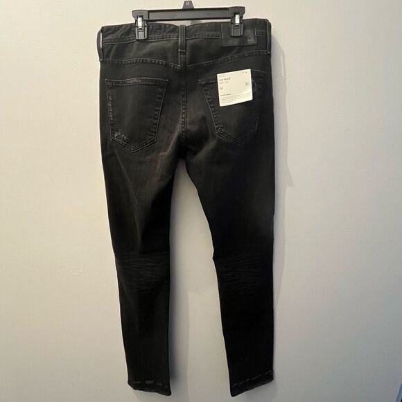 AG Jeans The Tellis Modern Slim Vapor Wash Distressed Black, size 30, NWT - Picture 6 of 8